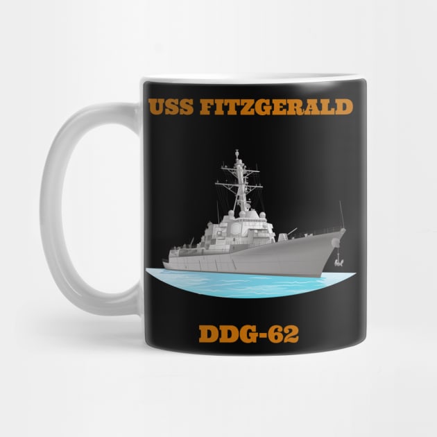 Fitzgerald DDG-62 Destroyer Ship by woormle